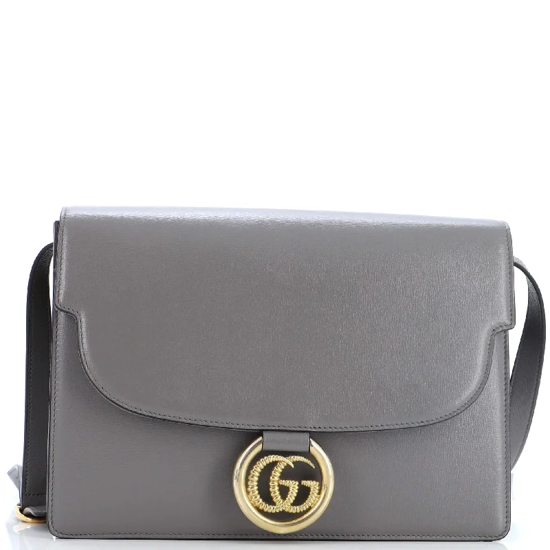 Ladies Gucci shoulder bags with a tassel decorationGucci Gg Ring Shoulder Bag Leather