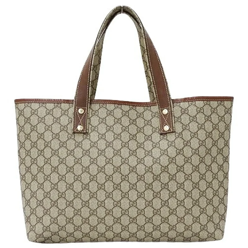 Gucci Marmont bags for women with a contrast - colored interiorGUCCI bag ladies tote shoulder GG plus brown beige 211134