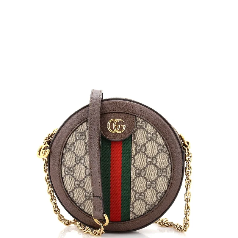 Gucci crossbody bags for women with adjustable leather strapsGucci Ophidia Round Shoulder Bag Gg