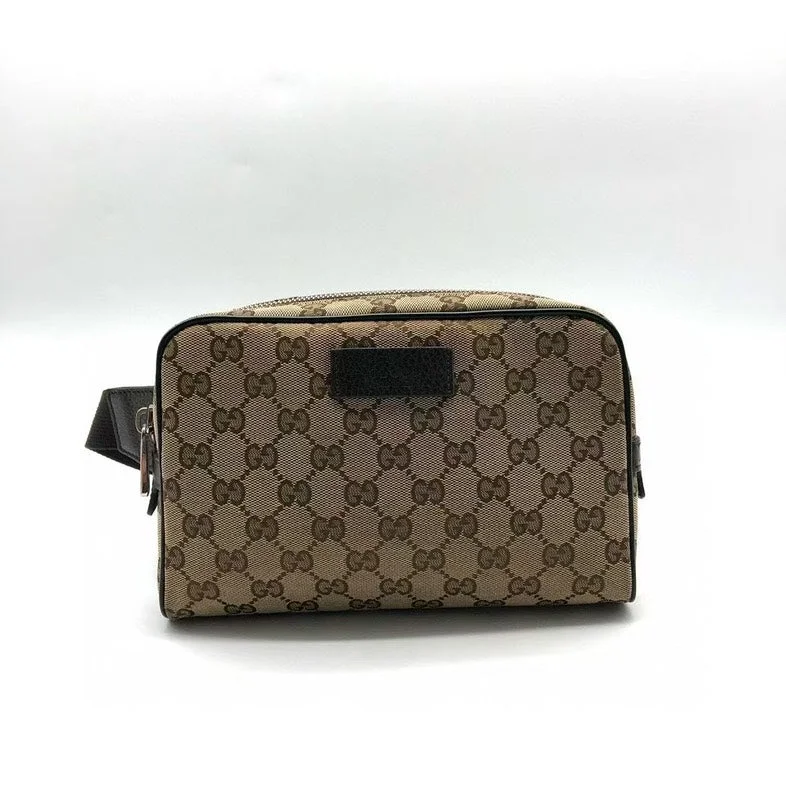 Gucci backpacks for women with a padded laptop compartmentGucci Beige Monogram Canvas Belt Bag Medium