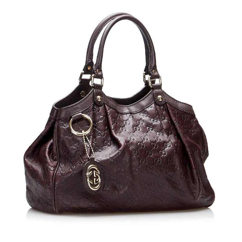 Small - sized Women Gucci shoulder bags for evening outingsGucci Guccissima Sukey Tote (SHG-xeFXrl)