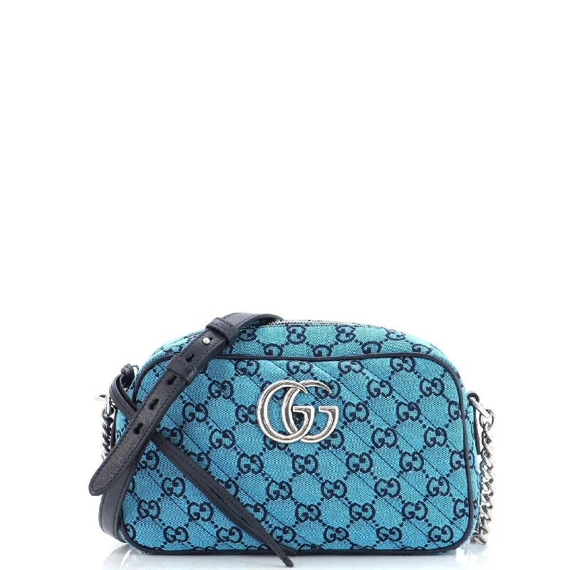 Gucci handbags for women with a patent - leather finishGucci Gg Marmont Shoulder Bag Multicolor