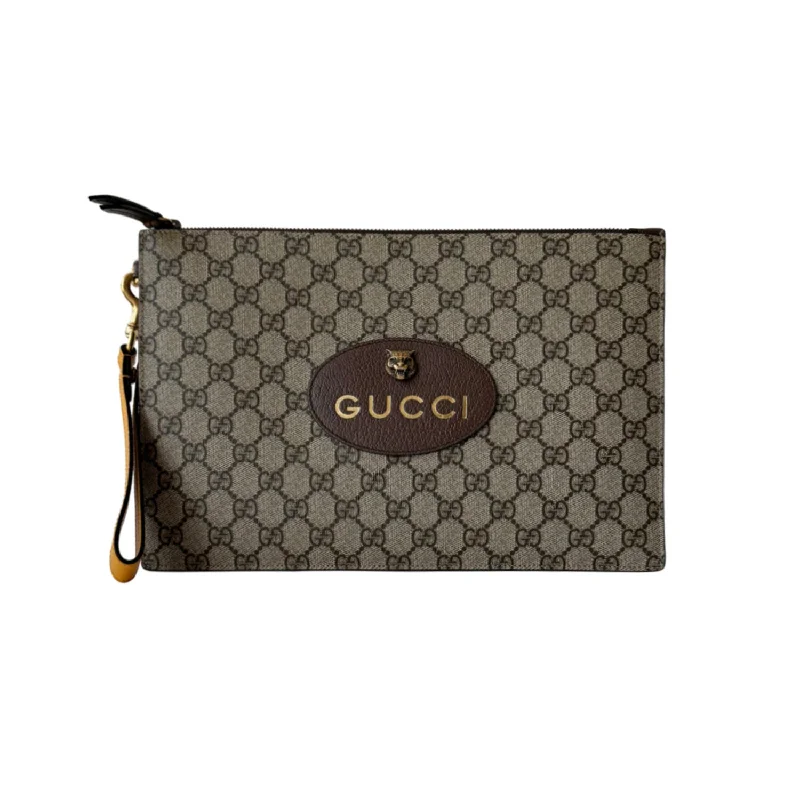 Gucci Marmont bags for women with gold - toned hardwareGucci GG Neo Vintage GG Surpreme Pouch