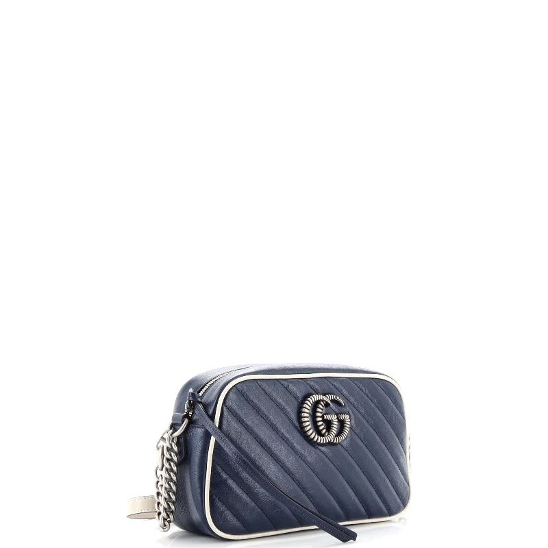 Ladies Gucci shoulder bags with a magnetic - closure flapGucci Gg Marmont Shoulder Bag Diagonal