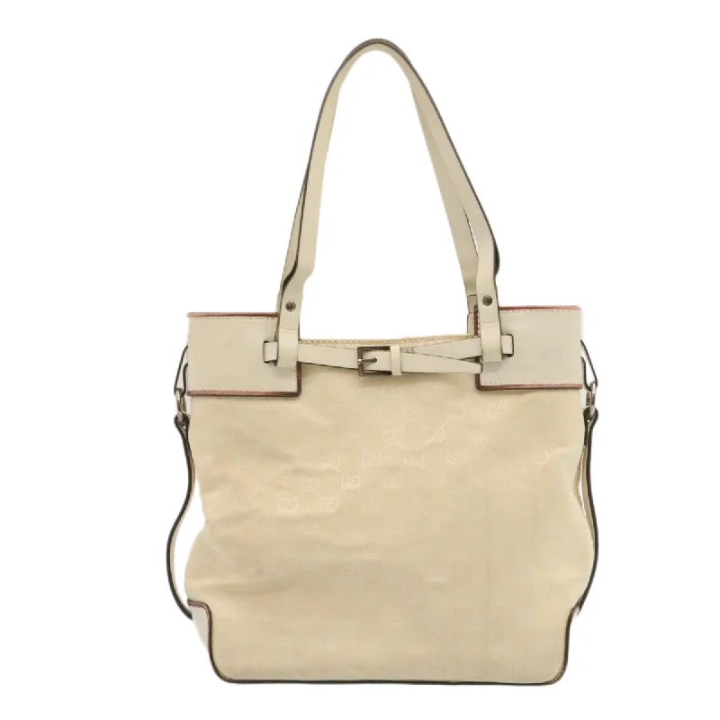 Gucci handbags for women with a patent - leather finishGUCCI GG Canvas Tote Bag Beige  ac193