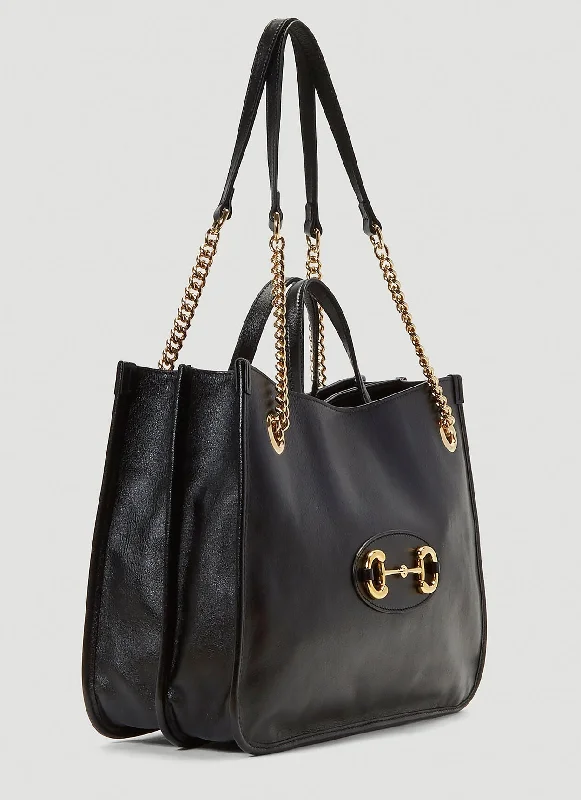 Women Gucci Sylvie bags with a detachable ribbon detailGUCCI 1955 HORSEBIT TOTE BAG