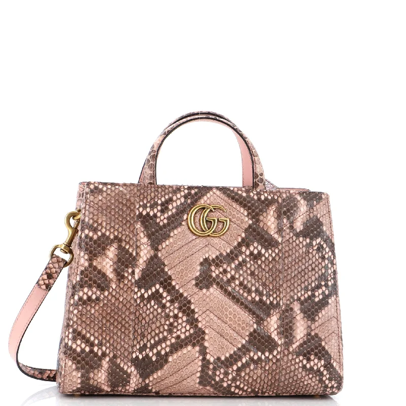 Gucci backpacks for women with a hidden back pocketGucci Gg Marmont Tote Matelasse Python