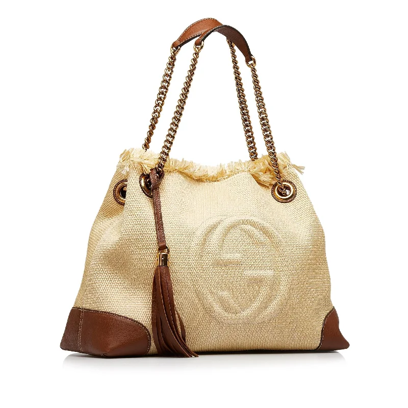 Ladies Gucci Dionysus bags with a star - shaped charmGucci Soho Chain Tote Bag (SHG-TXcRsL)