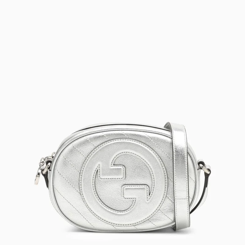 Ladies Gucci Dionysus bags with a chain - link shoulder strapGucci Gucci Blondie Mini Shoulder Bag Silver Women