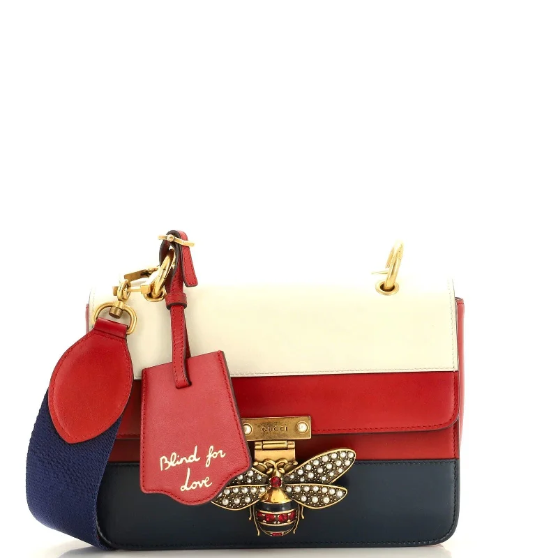 Ladies Gucci shoulder bags with a single - handle designGucci Queen Margaret Flap Bag Colorblock