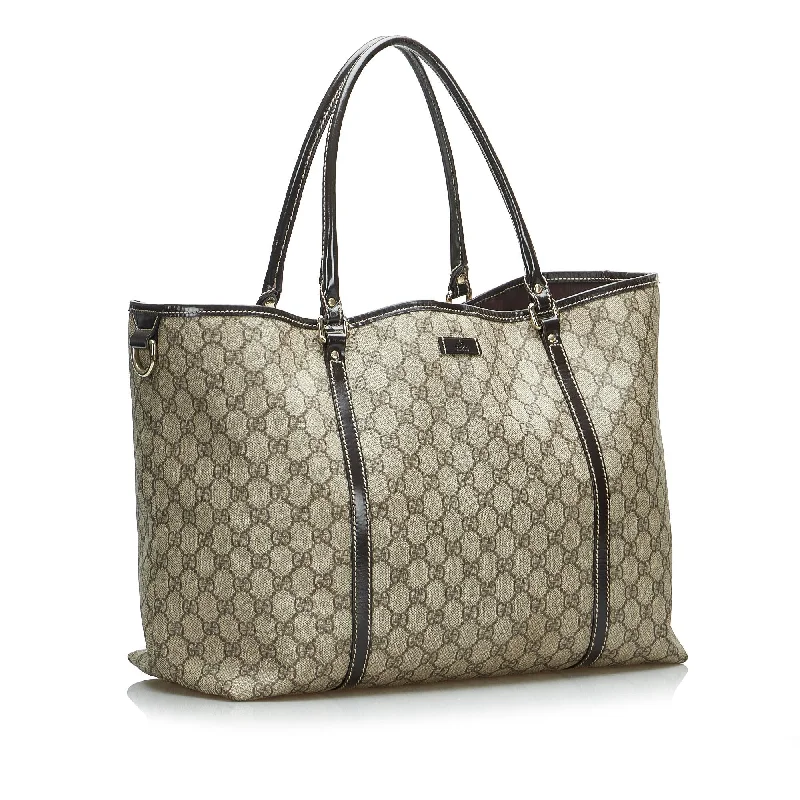 Gucci handbags for women with a back - zip pocketGucci GG Supreme Joy Tote Bag (SHG-Px26pp)