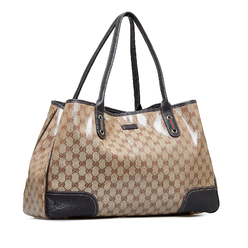 Women Gucci bags with a detachable mirror insideGucci GG Crystal Princy Tote (SHG-BIVE4I)