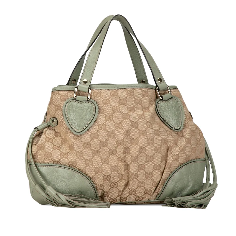 Women Gucci Sylvie bags with a crystal - embellished web stripeGucci Gg Tribeca Tote Brown Beige