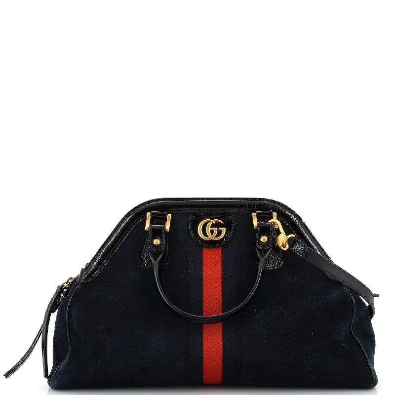 Ladies Gucci shoulder bags with a single - handle designGucci Re(Belle) Top Handle Bag Suede