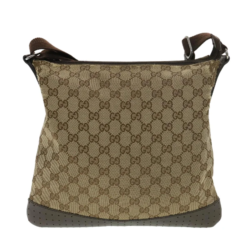 Gucci Marmont bags for women with a snakeskin - effect panelGUCCI GG Canvas Shoulder Bag Beige 145857  am4145