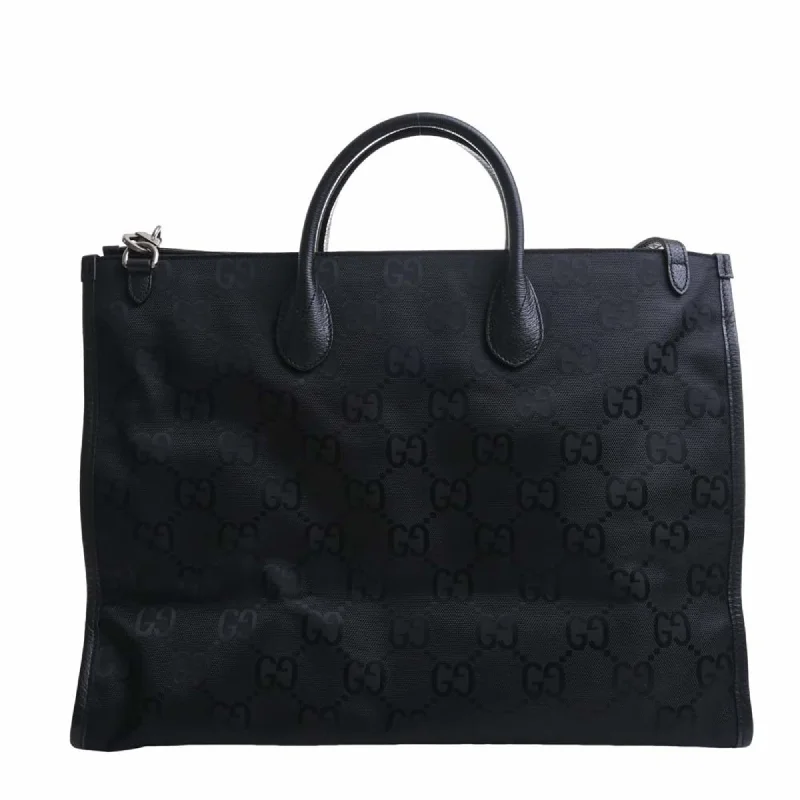 Gucci Marmont bags for women with a snakeskin - effect panelGUCCI Off The Grid GG Nylon Tote Bag 630353 Black Women's