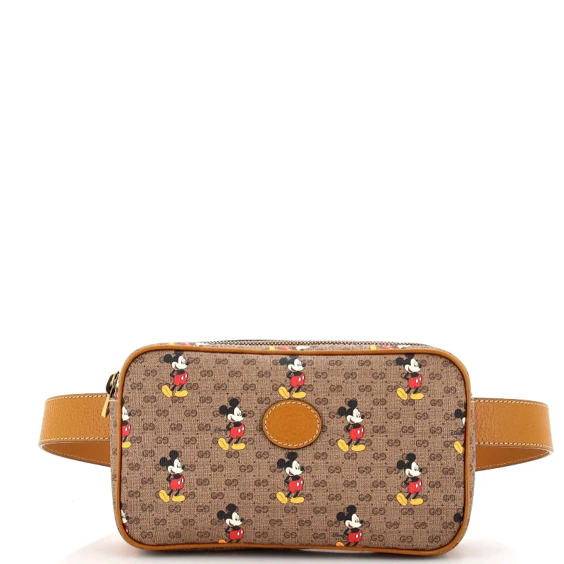 Gucci handbags for women with a back - zip pocketGucci Disney Mickey Mouse Belt Bag