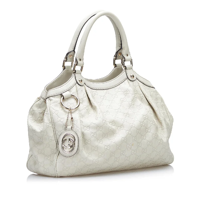 Women Gucci backpacks with a luxurious leather finishGucci Guccissima Sukey Tote (SHG-7Geu6f)