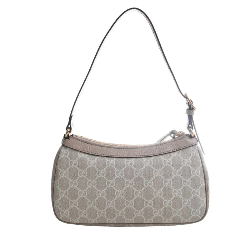 Gucci tote bags for women with a printed Gucci logoGUCCI Ophidia GG Supreme Leather Small Handbag 735145 Beige/White Women's