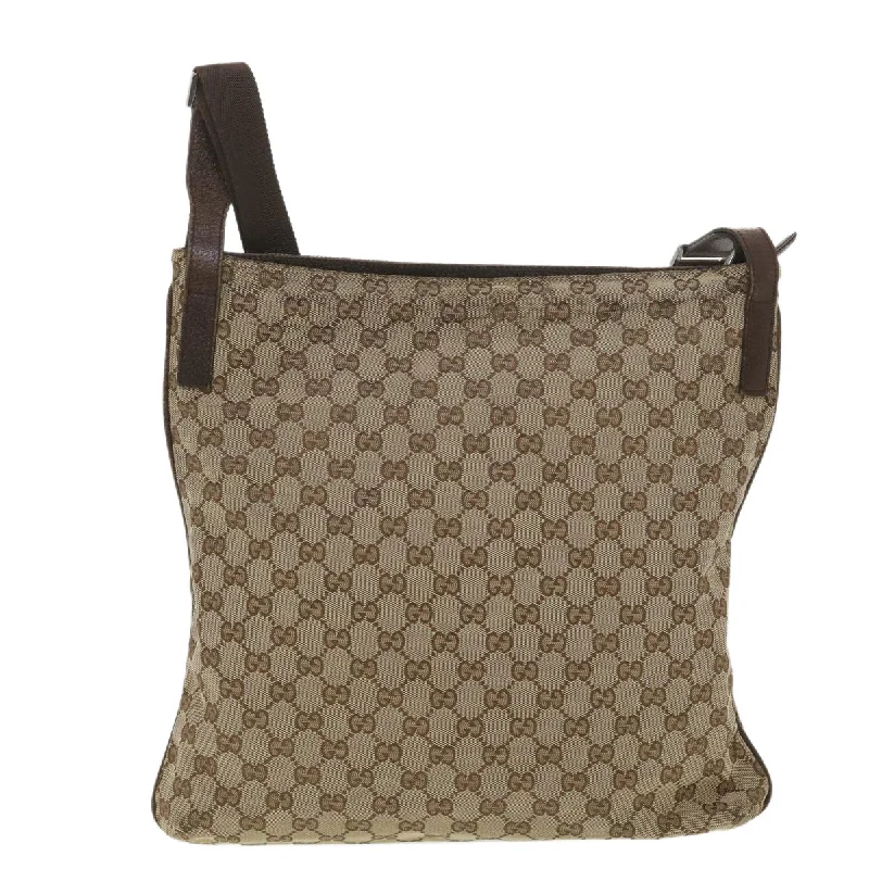 Gucci Marmont bags for women with a contrast - colored interiorGUCCI GG Canvas Shoulder Bag Beige 122791  38436