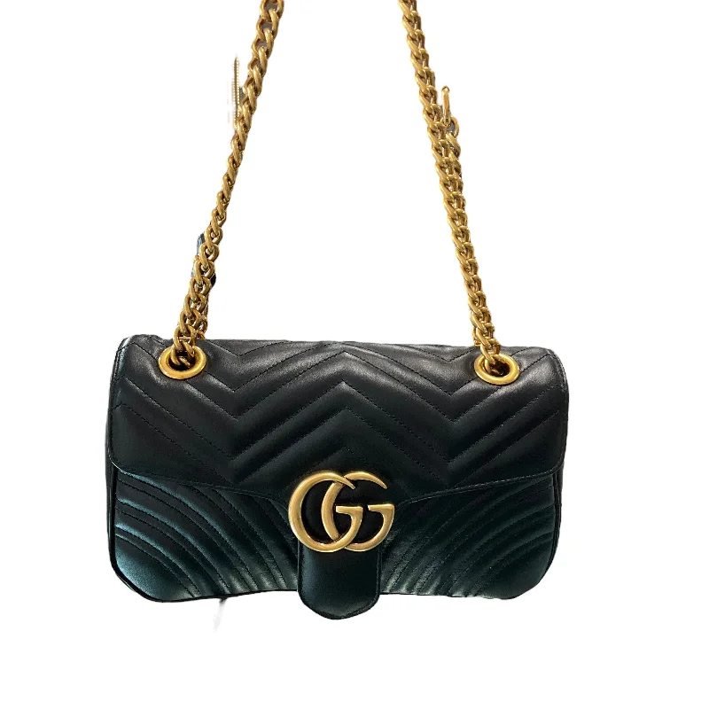 Women Gucci bags with a zip - around closure for securityGucci Small Marmont Shoulder Bag