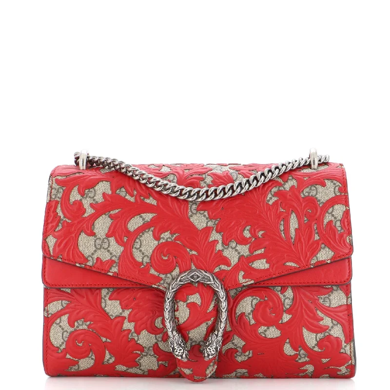 Gucci tote bags for women with a spacious interiorGucci Dionysus Bag Arabesque Gg Coated