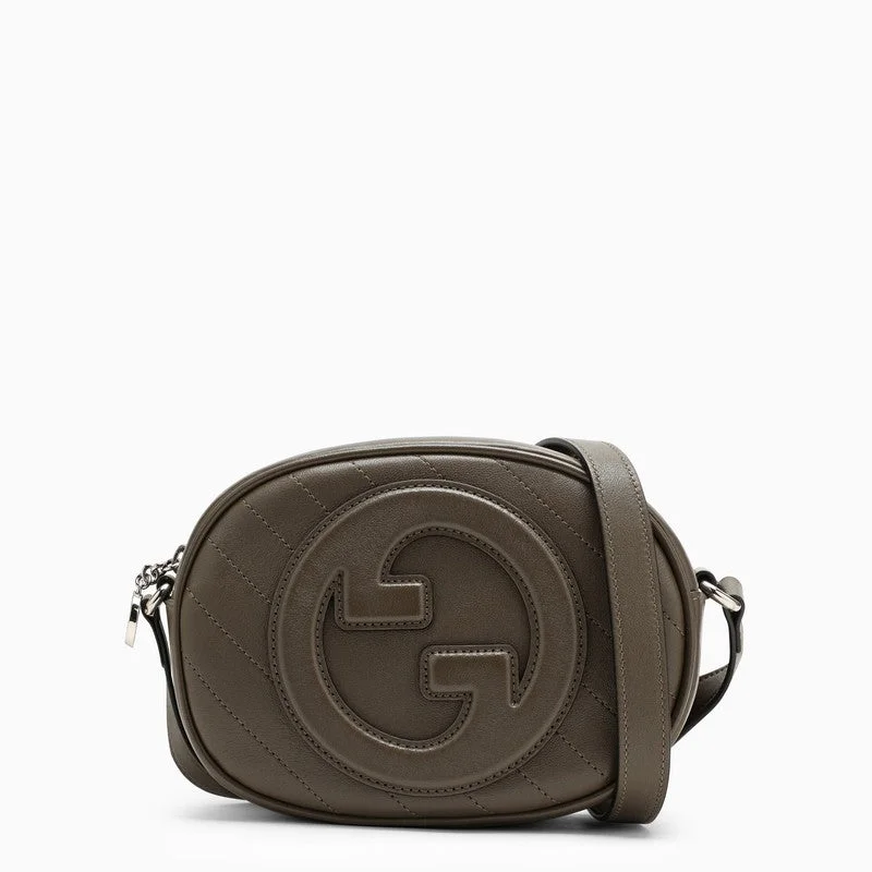 Women Gucci bags with a magnetic snap closure for easy accessGucci Gucci Blondie Mini Shoulder Bag Brown Women