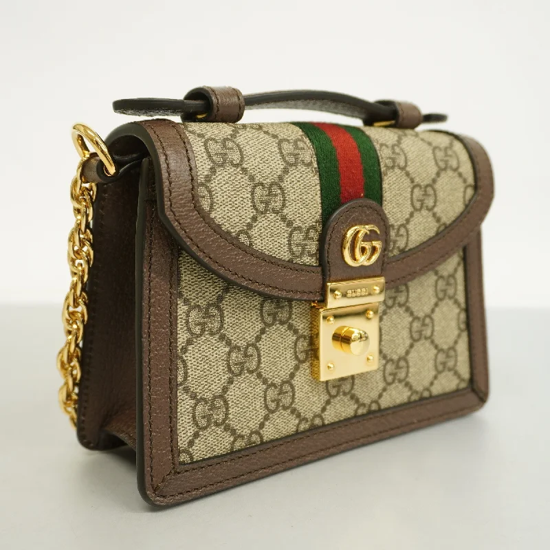 Gucci tote bags for women with a printed Gucci logoGUCCI  Sherry Line Shoulder Bag 98 02 004 Women's GG Supreme,Leather