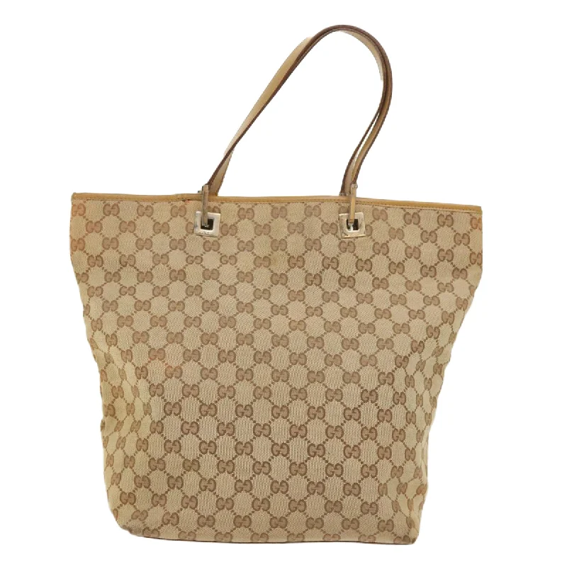 Women Gucci crossbody bags with a printed floral patternGUCCI GG Canvas Tote Bag Beige  48448