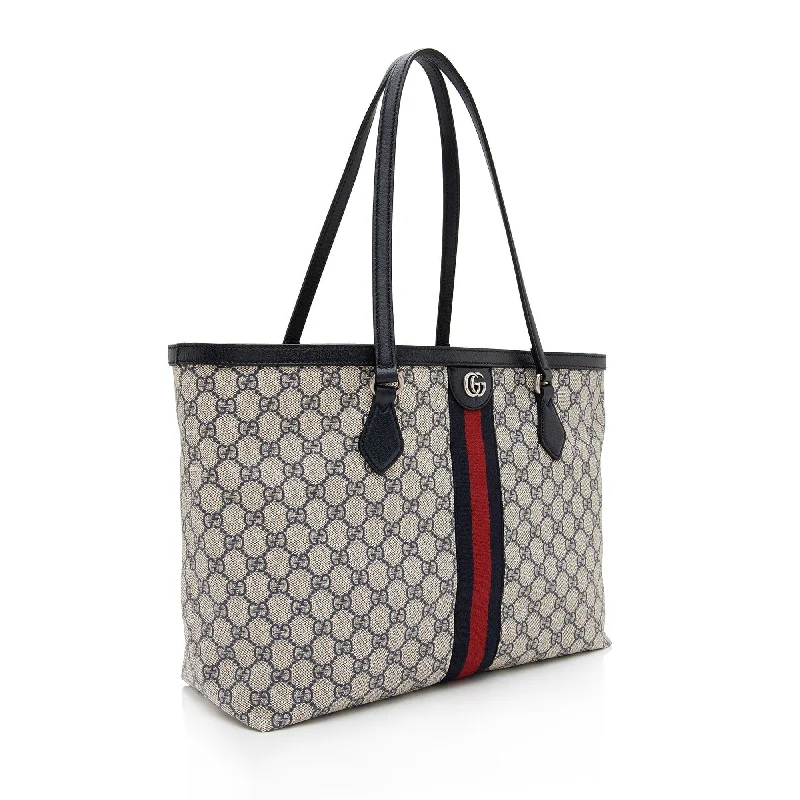 Gucci Dionysus bags for women with tiger - head claspsGucci GG Supreme Ophidia Medium Shopping Tote (SHF-I4F76i)