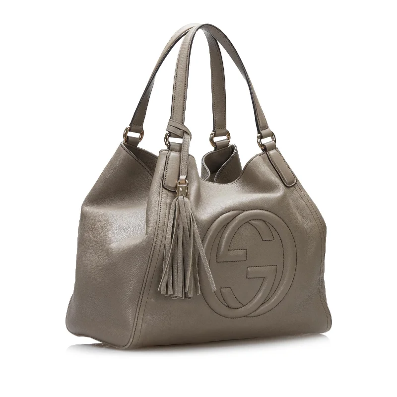 Women Gucci backpacks with a luxurious leather finishGucci Soho Tote Bag (SHG-SaKrir)