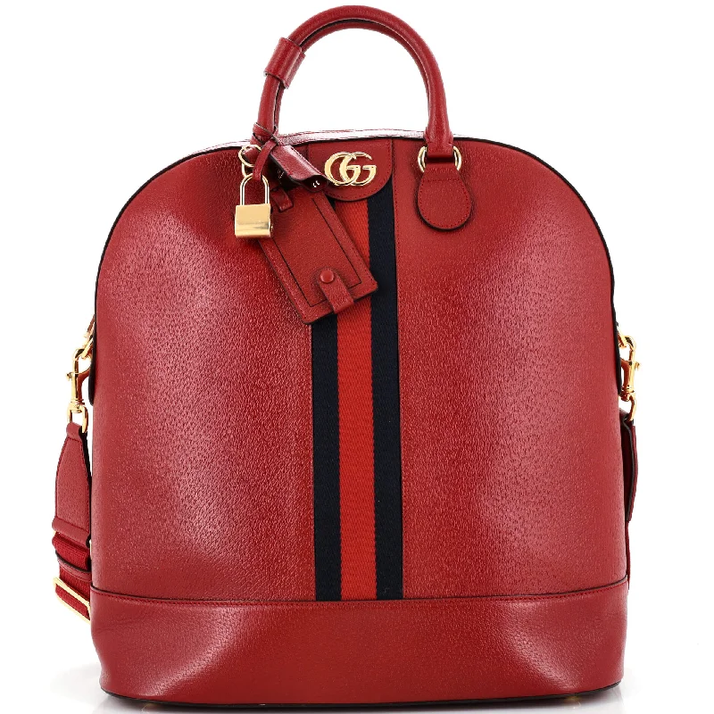 Gucci tote bags for women with a spacious interiorGucci Savoy Web Bowling Tote Leather