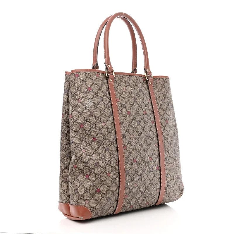 Women Gucci crossbody bags with a keychain holderGucci Gg Plus Stars Joy Vertical Tote