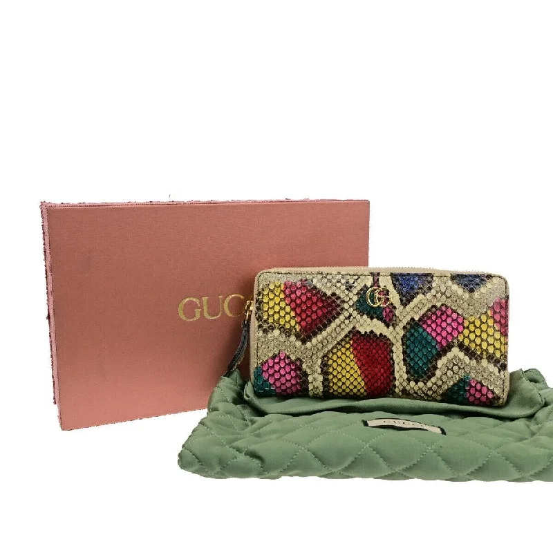 Gucci backpacks for women with a sleek silhouetteGucci Gg Long Zipper Wallet Purse Exotic