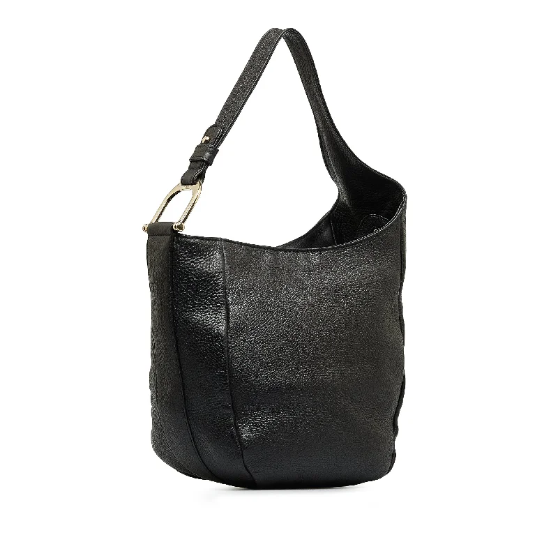 Medium - sized Women Gucci handbags for everyday useGucci Greenwich Hobo Black Leather