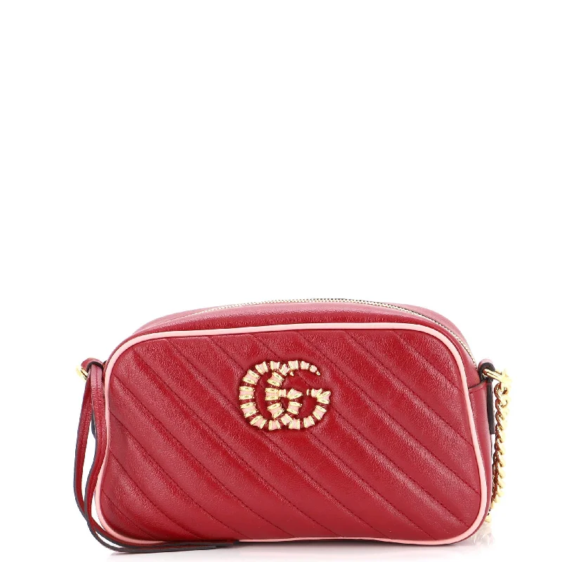 Ladies Gucci shoulder bags with a wide - width strapGucci Gg Marmont Shoulder Bag Diagonal