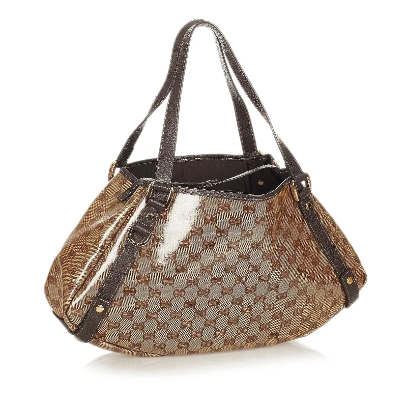 Ladies Gucci shoulder bags with a magnetic - closure flapGucci GG Crystal Pelham Tote Bag (SHG-6dz1fV)