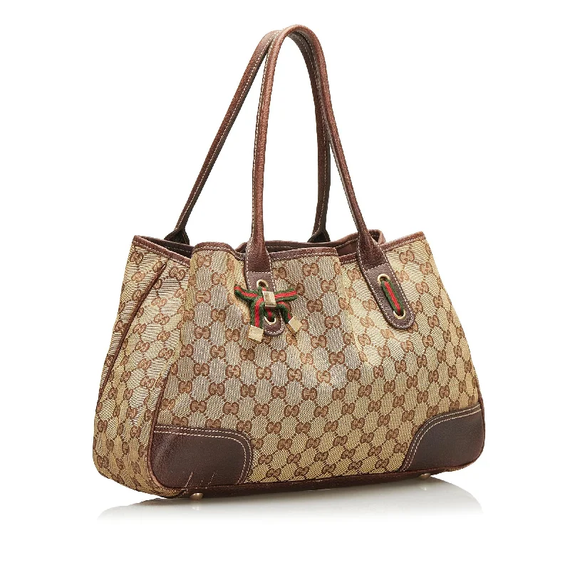 Gucci backpacks for women with a hidden back pocketGucci GG Canvas Princy Tote Bag (SHG-r8NuVq)