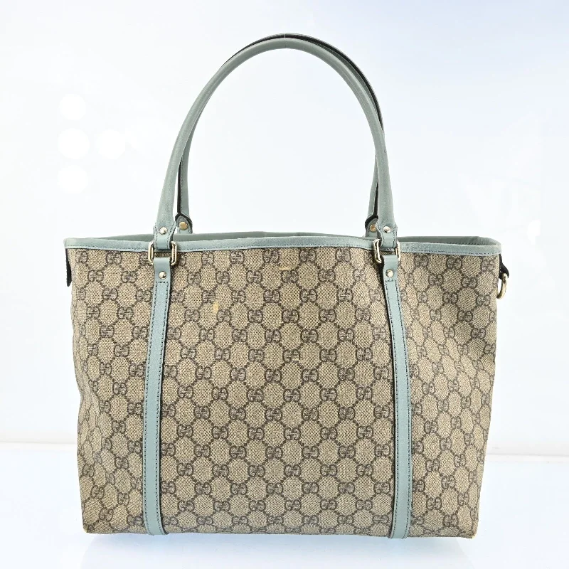 Women Gucci Sylvie bags with a leather - wrapped handleGucci Gg Supreme Tote Bag Pvc Leather