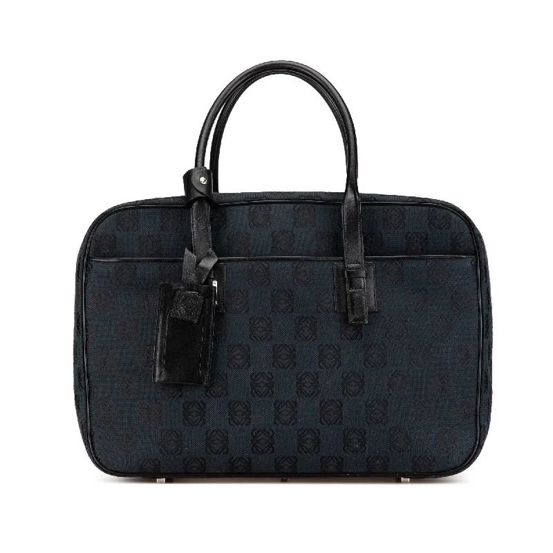 Blue LOEWE Anagram Canvas Travel Bag