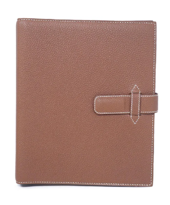 Hermes Camel Leather Agenda