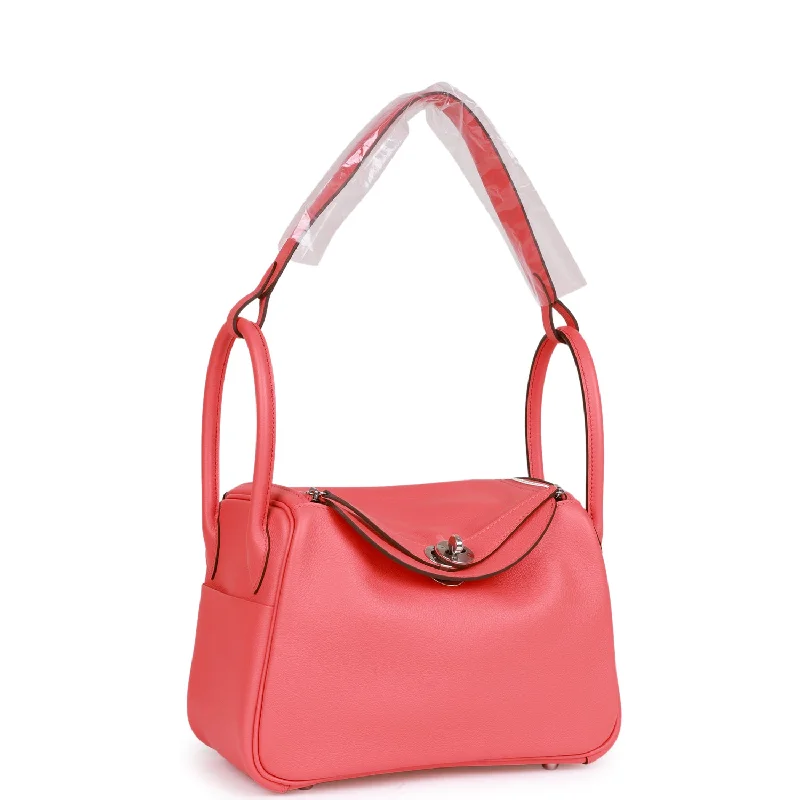 Hermes Lindy 26 Rose Texas Evercolor Palladium Hardware