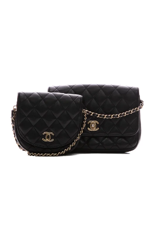 Chanel Vintage Inspired Handbag for Retro LoversDouble Side Pack Flap Bag