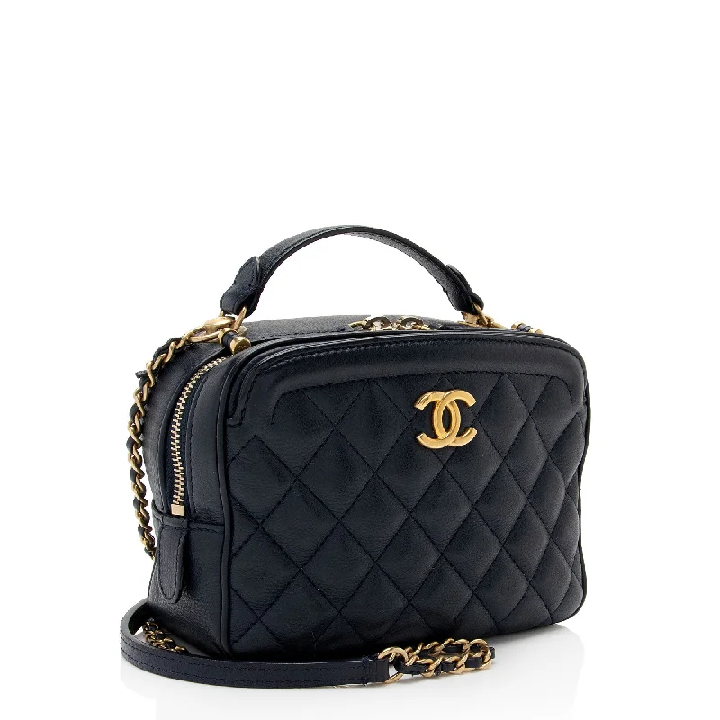 Chanel Designer Handbag with Unique DesignChanel Calfskin CC Small Vanity Case (7b563I)