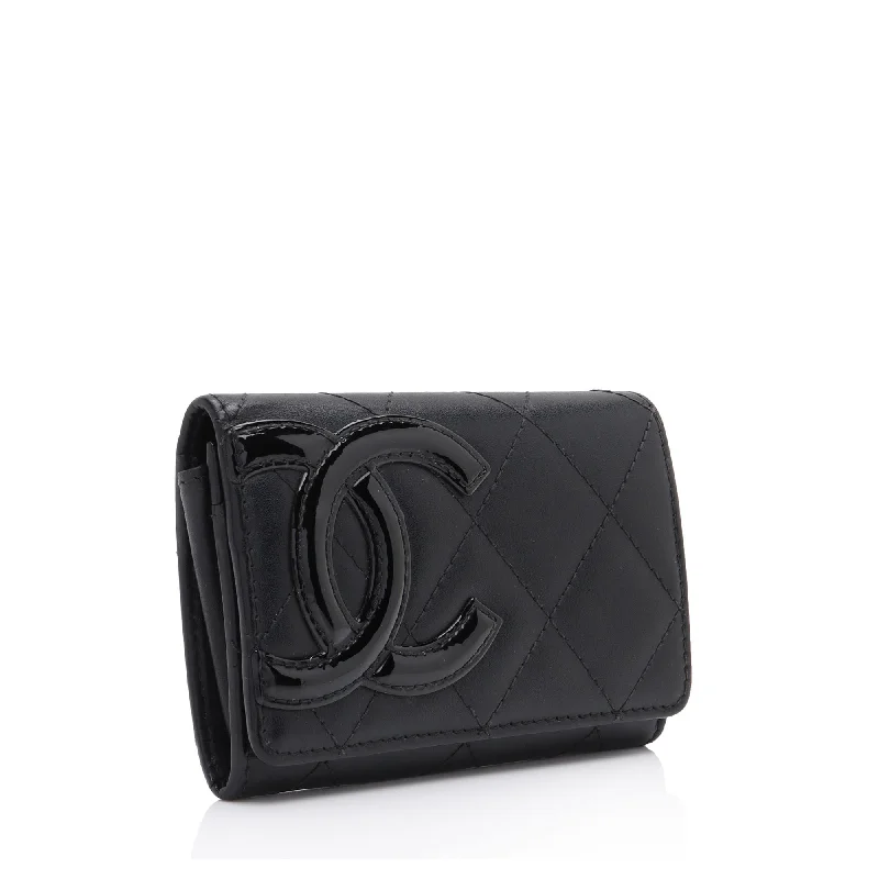 Chanel Small Crossbody Bag for TravelChanel Calfskin Quilted Cambon Coin Case (iN8ZuB)