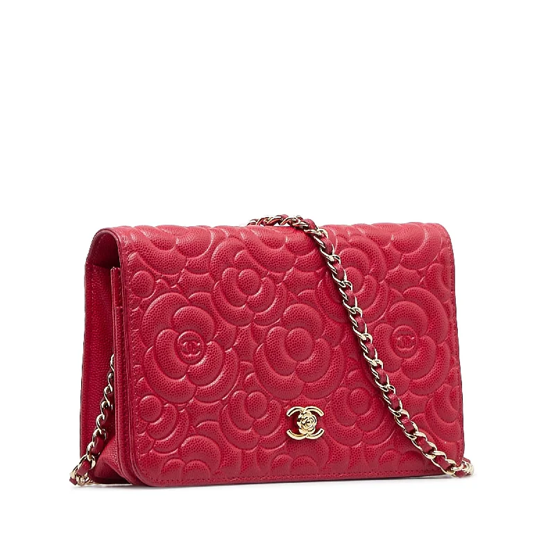 Chanel Handbag with Adjustable Strap for ComfortChanel Camellia Wallet On Chain (5X0v3l)