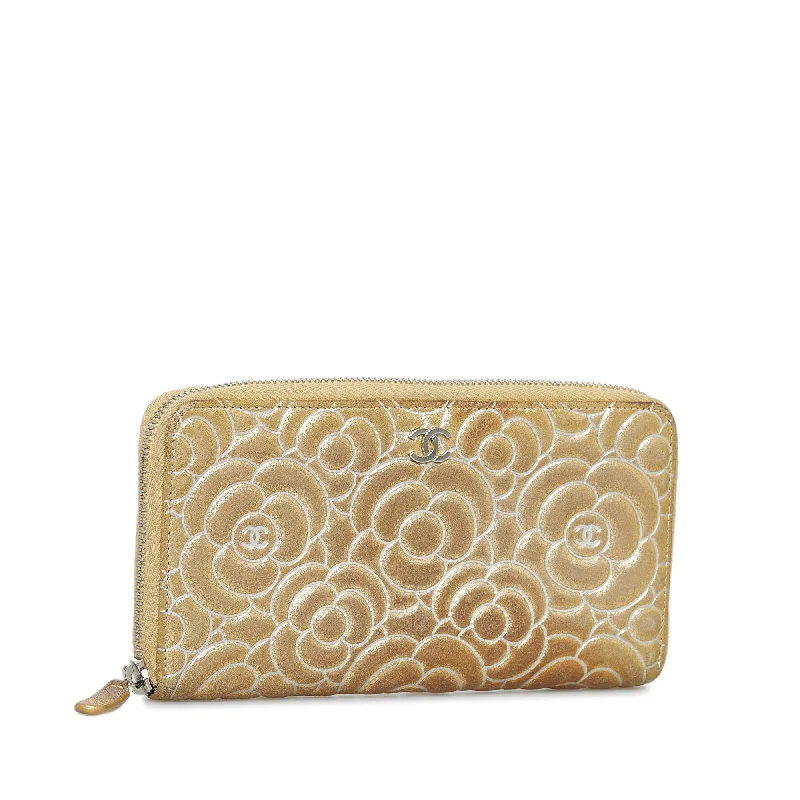 Chanel All - Match Handbag for Versatile StylingChanel Camellia Zip Around Wallet (S4iHUM)