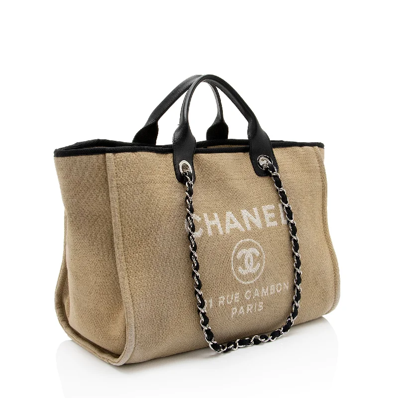 Chanel Colorful Handbag for Spring OutfitsChanel Canvas Deauville Medium Tote (SYyjAd)