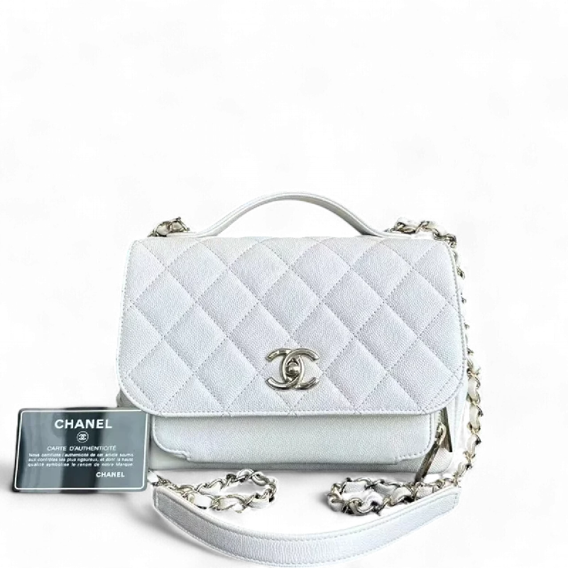 Chanel Designer Handbag with Unique DesignChanel Business Affinity - Caviar Medium White Golden Hardware Series 25