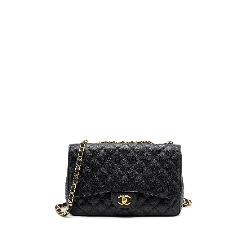 Chanel Colorful Handbag for Spring OutfitsChanel classic jumbo single flap bag caviar black GHW